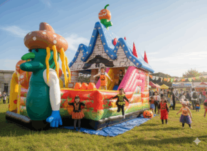 ハロウィーンのふわふわエア遊具イメージ図