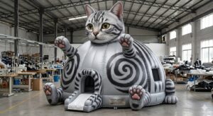 アメリカンショートヘアのドームバウンサーのイメージ図（AI画像）